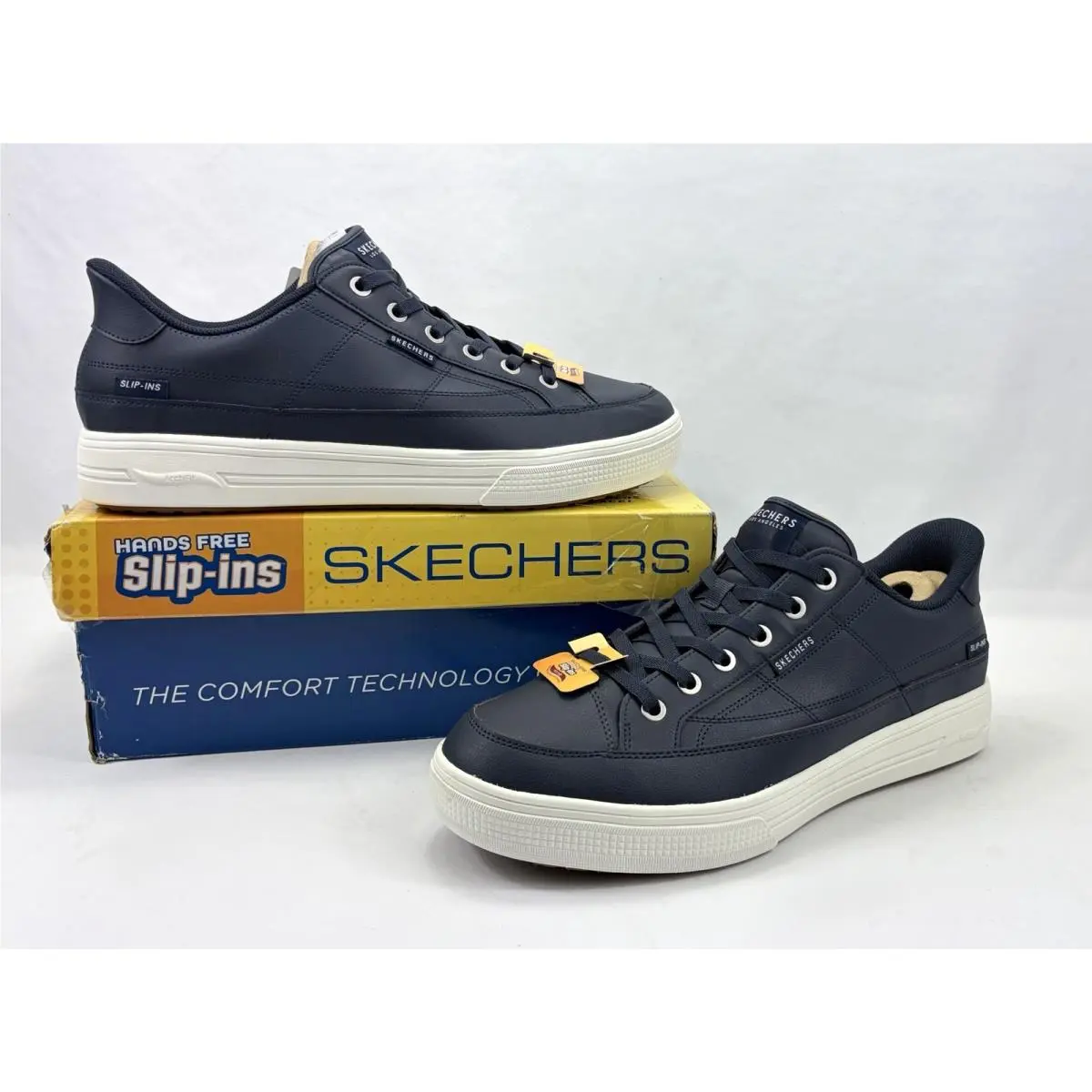 Skechers Slip-ins: Arch Fit Arcade Catch Ya There Sneakers Dark Navy Men 14