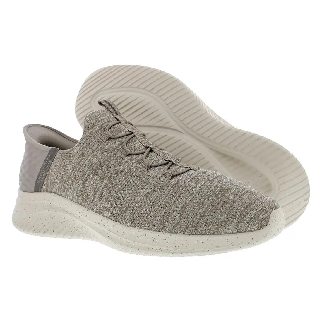 Skechers Ultra Flex 3.0 Right Away Wide Mens Shoes Size 7.5 Color: Taupe - Taupe, Main: Beige