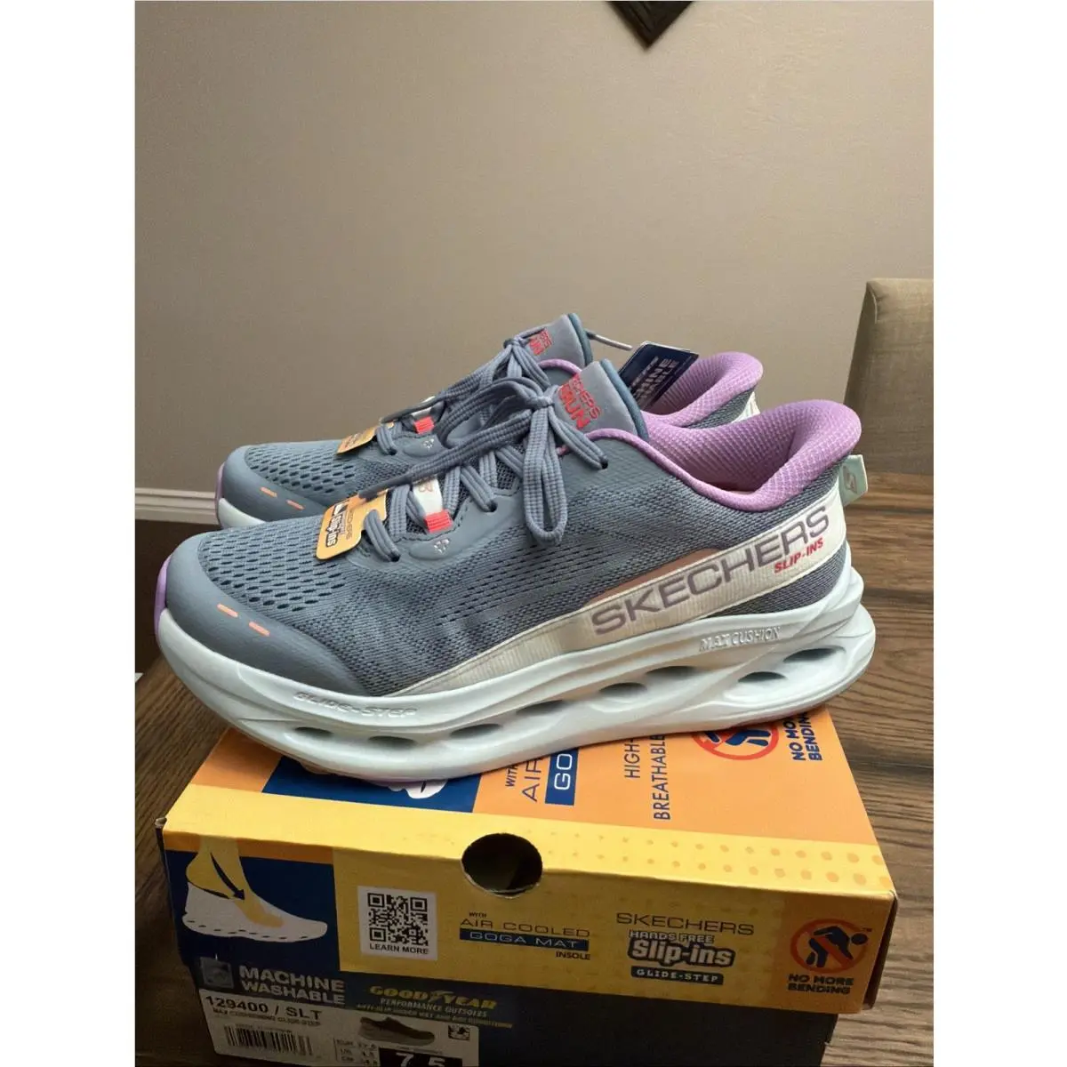 Skechers shoes - Skechers Max Cushioning Glide-Step - Max Cushioning - 129400 SLT - Blue 1