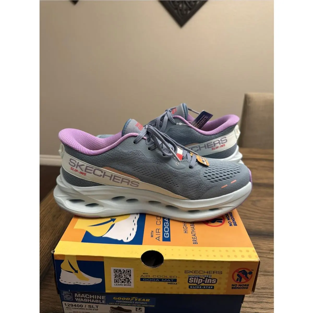 Skechers shoes - Skechers Max Cushioning Glide-Step - Max Cushioning - 129400 SLT - Blue 3