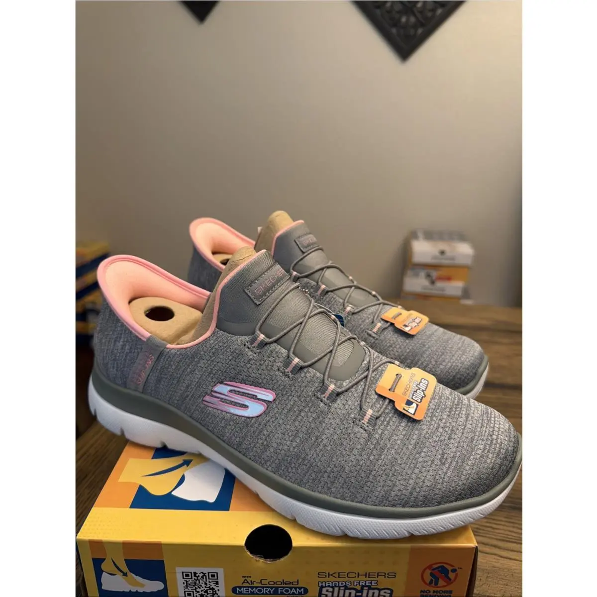 Skechers Summits Fresh Impression Grey Coral 150264 Women`s Size 10 …F1