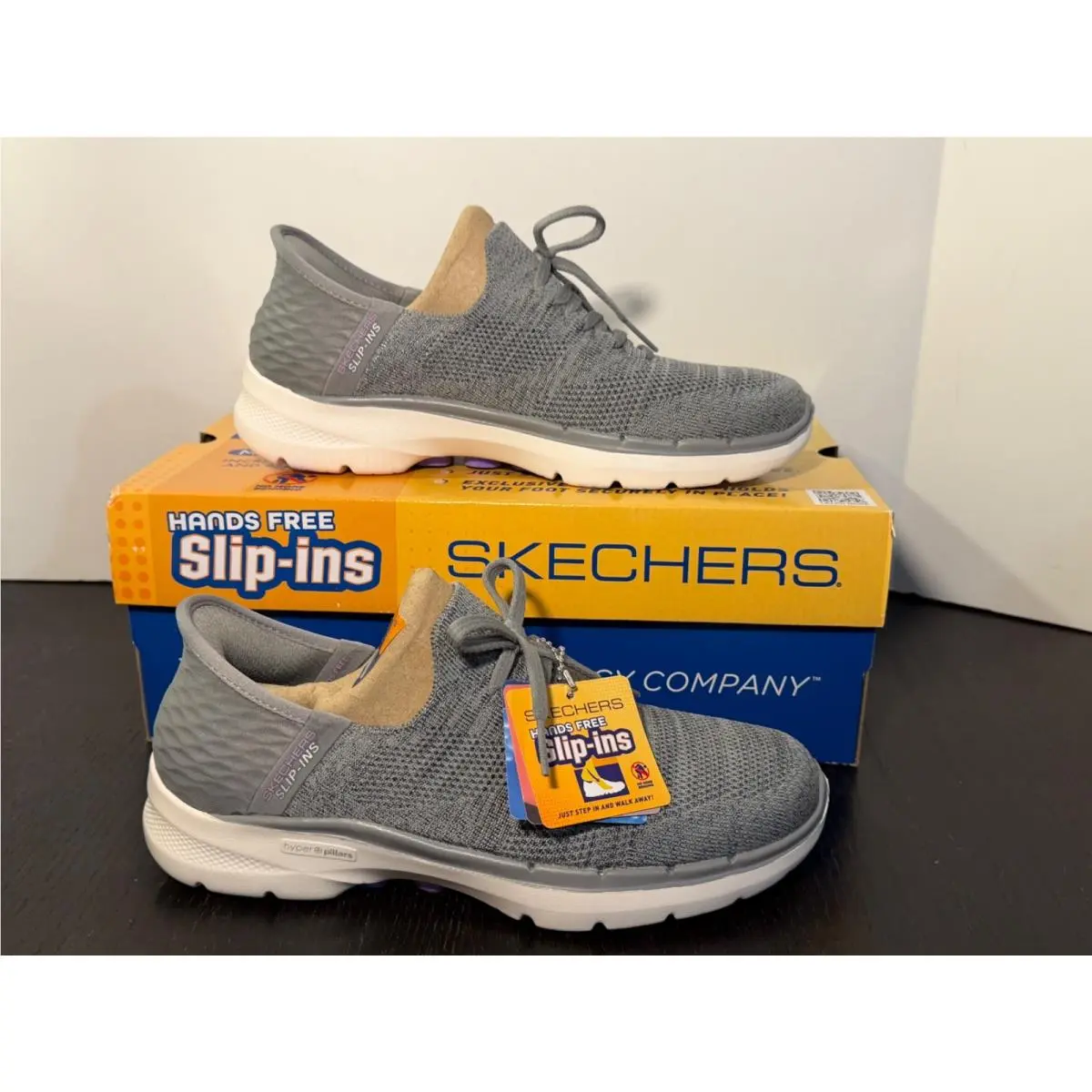 Skechers shoes - Skechers GO WALK 6 - WALK - Grey, Purple 0