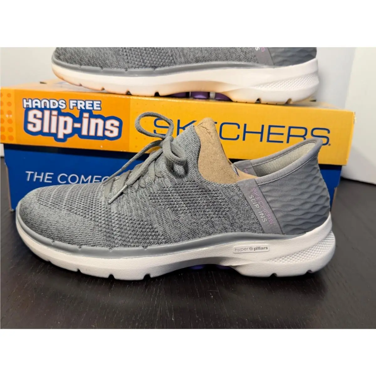 Skechers shoes - Skechers GO WALK 6 - WALK - Grey, Purple 6