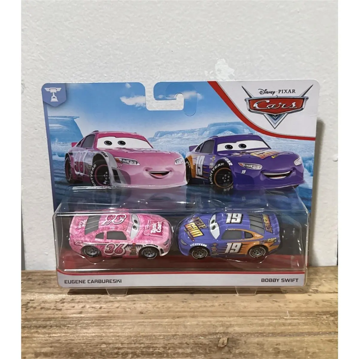 Mattel Disney Pixar Cars 3 Eugene Carbureski Bobby Swift Piston Cup Racers