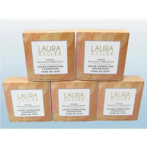 Laura Geller Baked Balance-n-brighten Color Correcting Foundation Porcelain 5PC