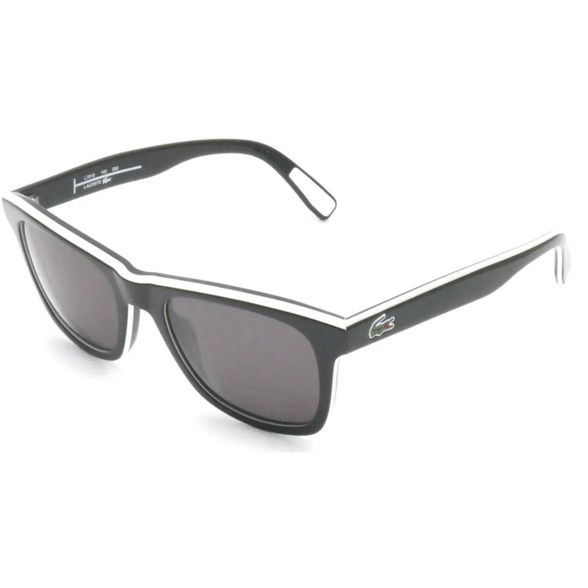 Sunglasses L781 Shy Blk Wht / Smoke 52-21-140 L781S-002 by Lacoste