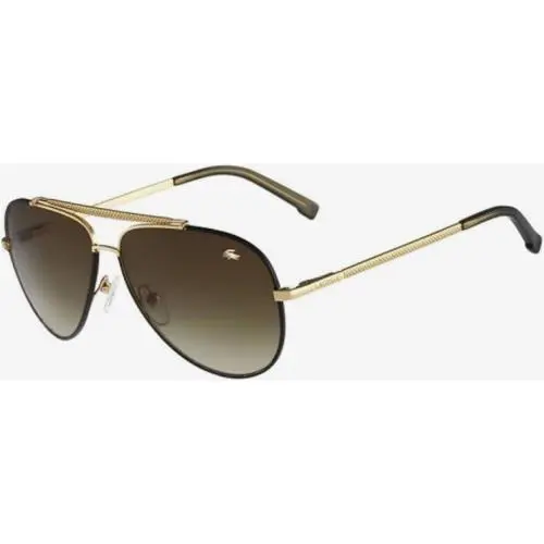 Sunglasses L171 Shy Gold Brn Leather / Brn Grd 58-12-135 L171SL-714 by Lacoste