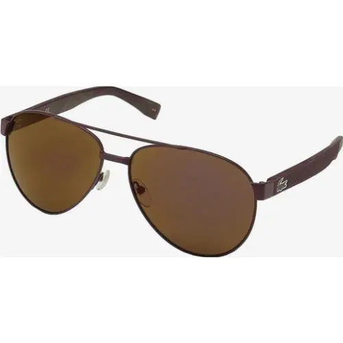 Sunglasses L185 Mat Red Brn / Brn Mir 60-14-140 L185S-615 by Lacoste