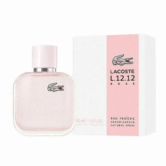 Lacoste Women`s L.12.12 Eau de Toilette Rose Eau Fraiche Edt Spray 100/3.4 oz
