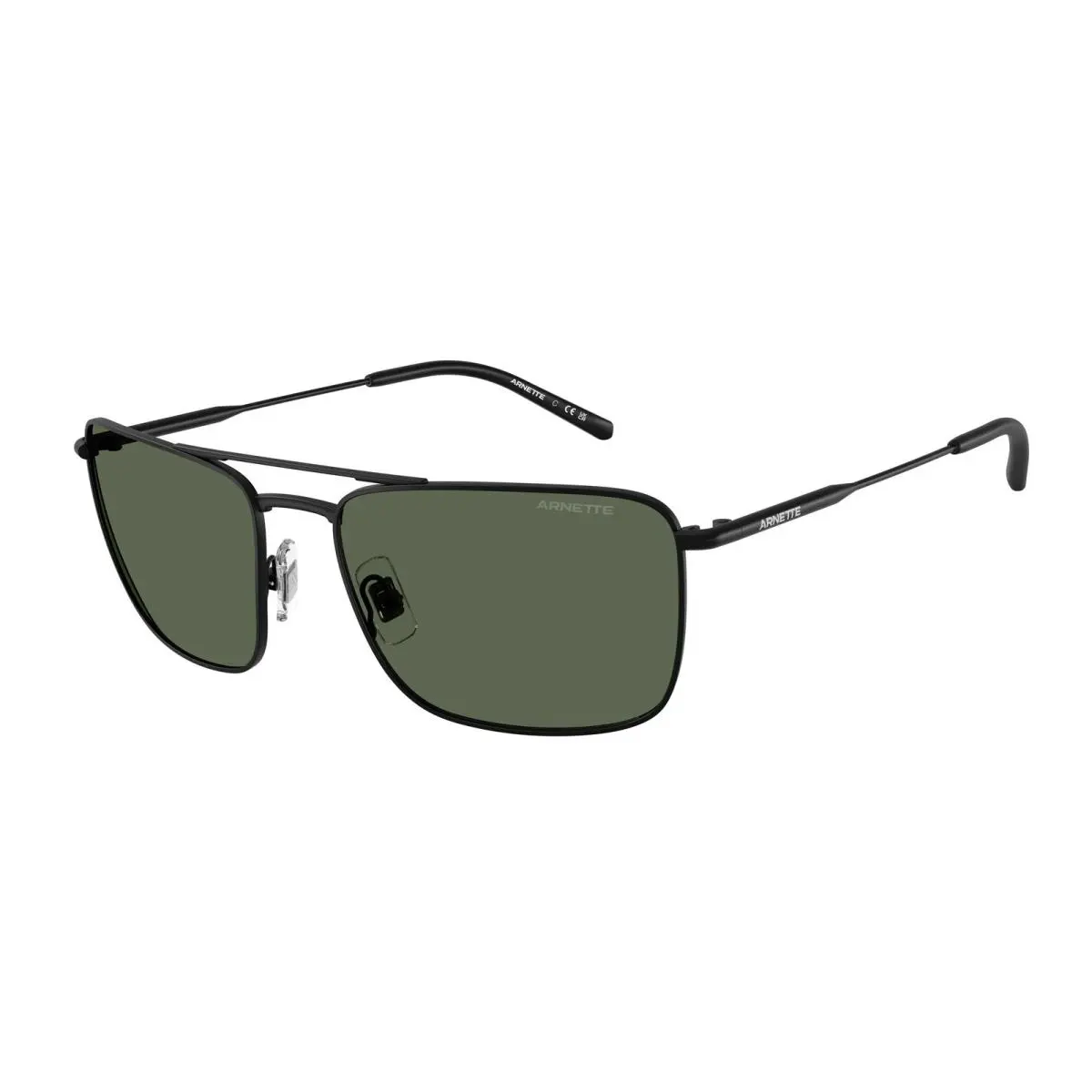 Arnette AN3088 737 71 Boulevardier Matte Black Dark Green 59 mm Men`s Sunglasses