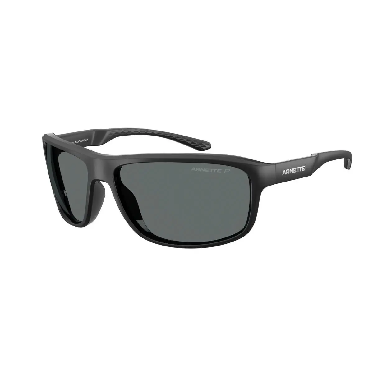 Arnette AN4374 290081 Matte Recycled Black Grey Polarized 64 mm Men`s Sunglasses