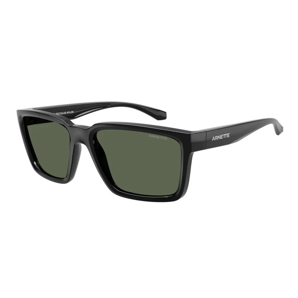 Arnette AN4346 290071 Plot Twist Black Dark Green 57 mm Men`s Sunglasses