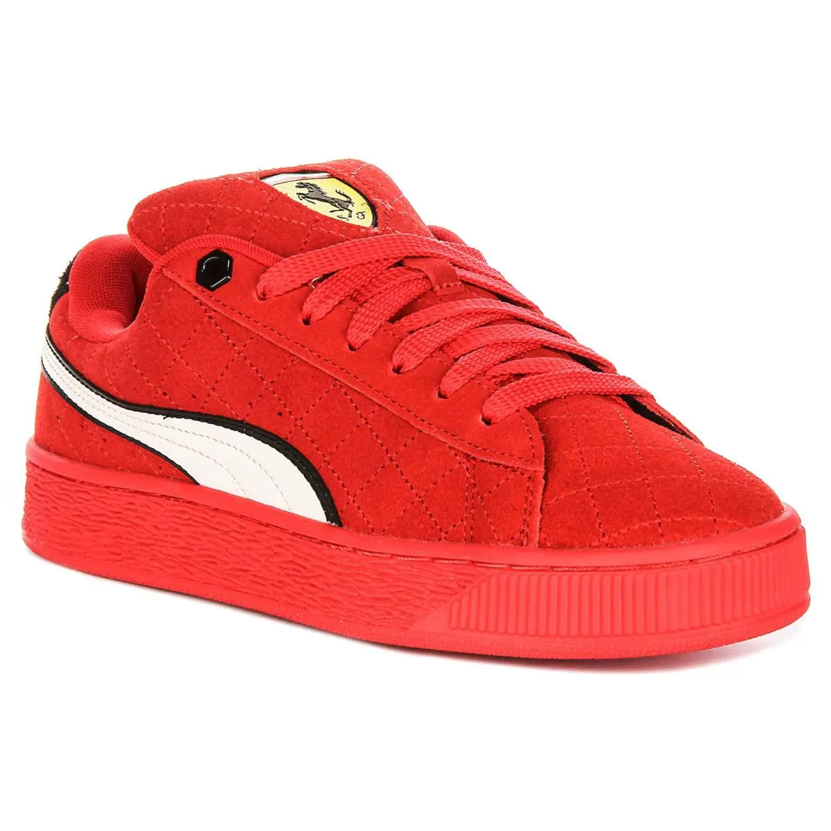 Puma Ferrari Suede XL Low Top Leather Lace Up Mens Sneakers In Red US 8 - 13
