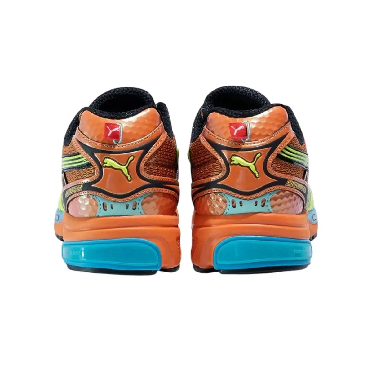 Puma shoes - Heat Fire/Electric Lime 8