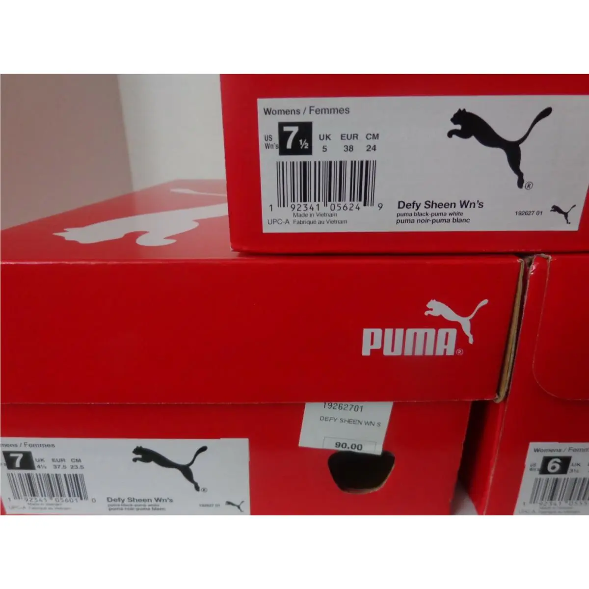 Puma shoes - Black, White, Noir 16