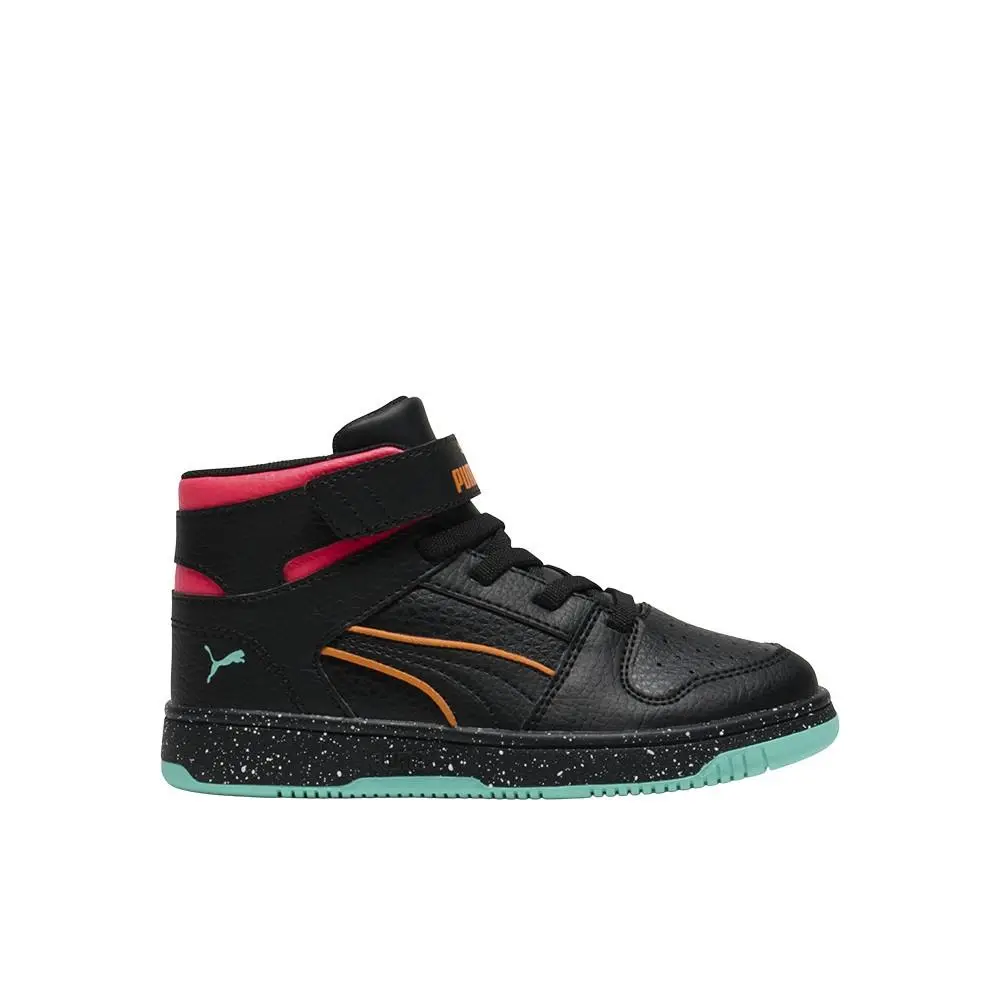 Puma Rebound Layup Rcl Elevated Slip On Toddler Boys Black Sneakers Casual Shoe