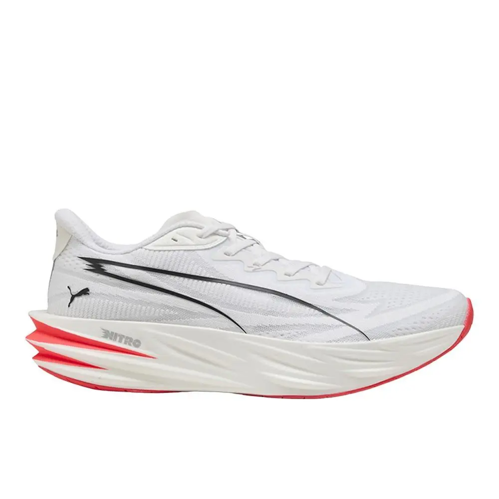 Puma Deviate Pure Nitro Running Mens White Sneakers Athletic Shoes 31390406