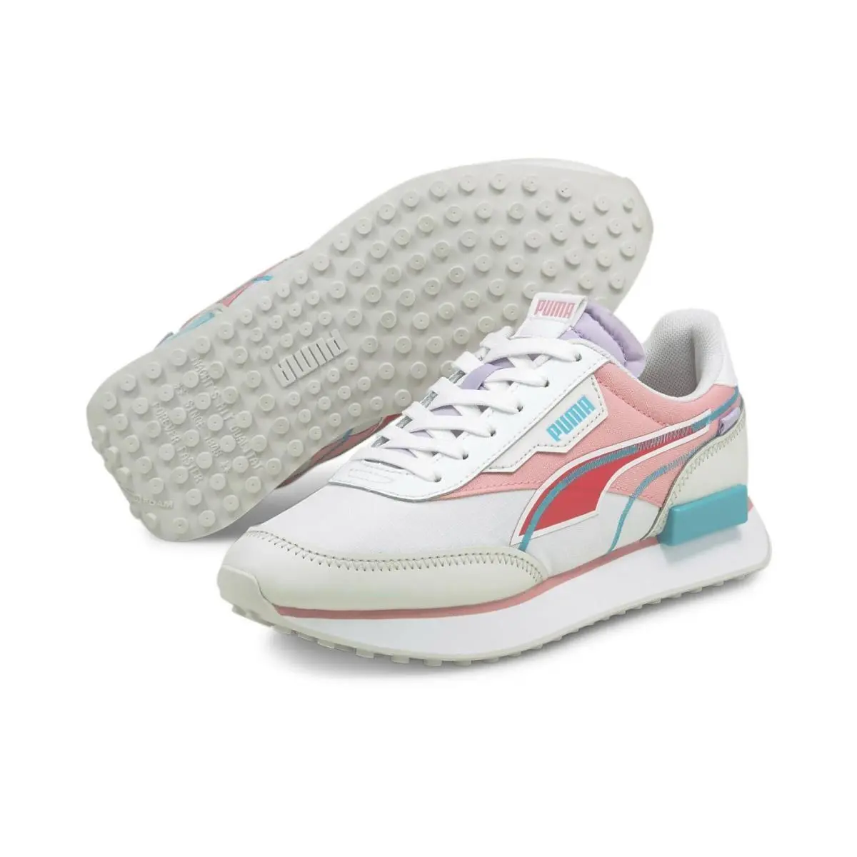 Puma shoes - Puma FutureRiderTwofoldJr - FutureRiderTwofoldJr - White, Nimbus Cloud Pink 10