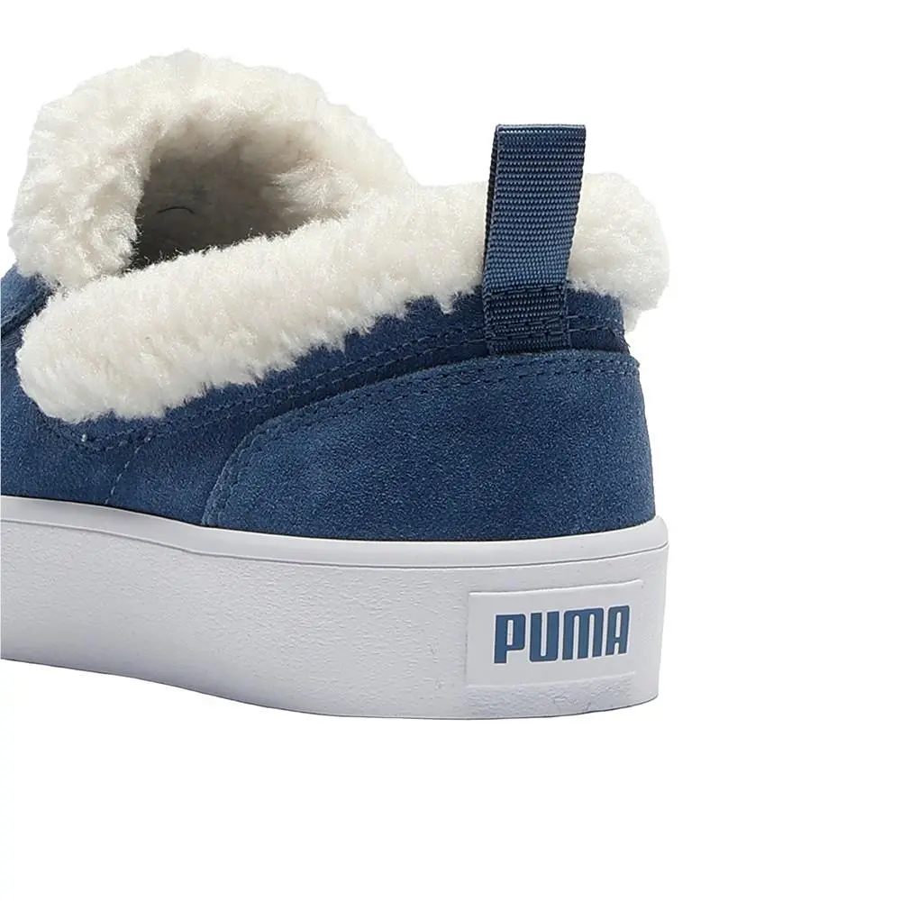 Puma shoes - PUMA Bari Comfort Sherpa Slip On - 39065705 - Blue 13