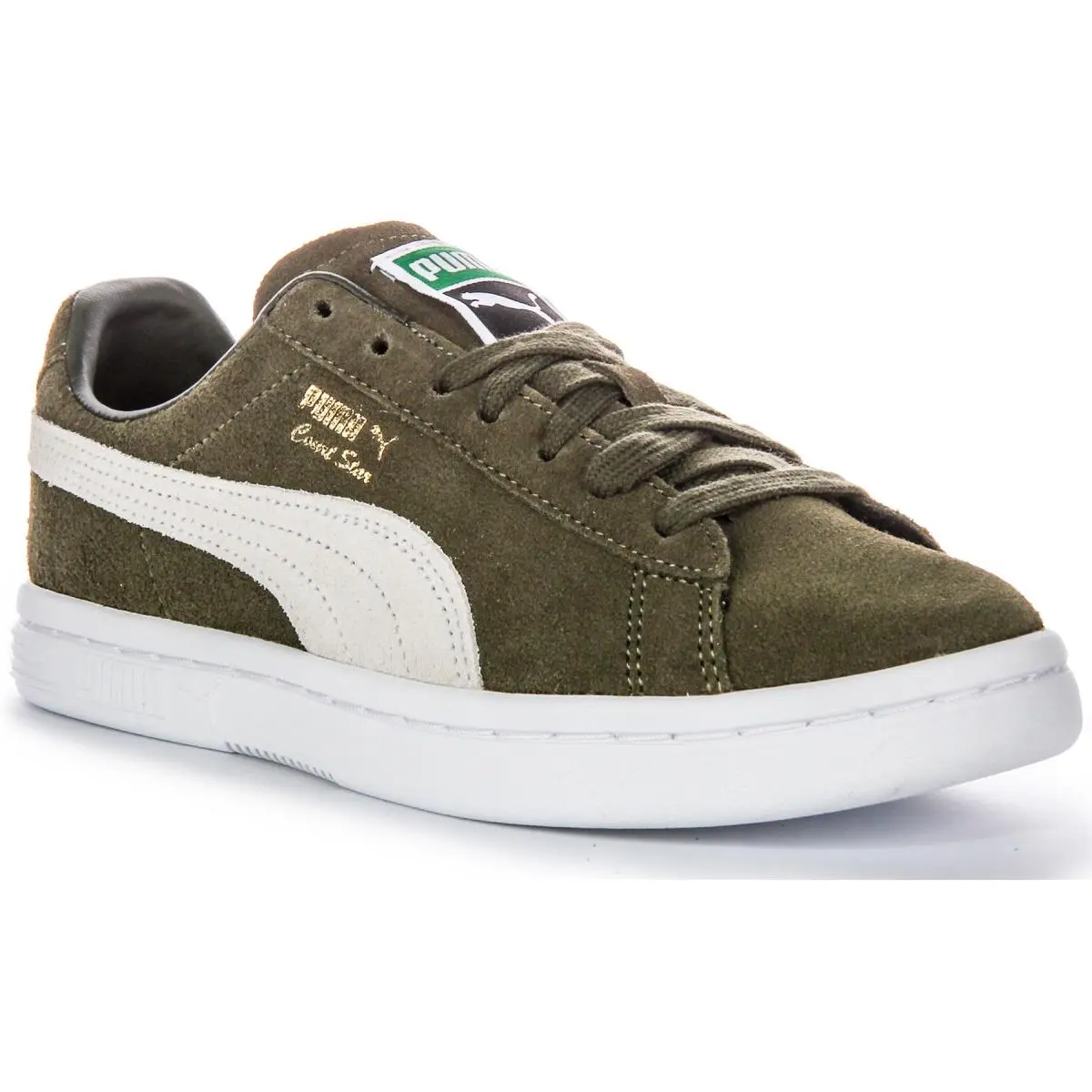 Puma Court Star Sd Vintage Lace Up Daily Womens Sneakers Forest Green US 4 - 10 - FORESTGREN