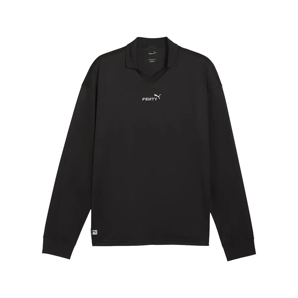 Fenty X Collared Long Sleeve Goalie Jersey Mens Black 63378601 by Puma