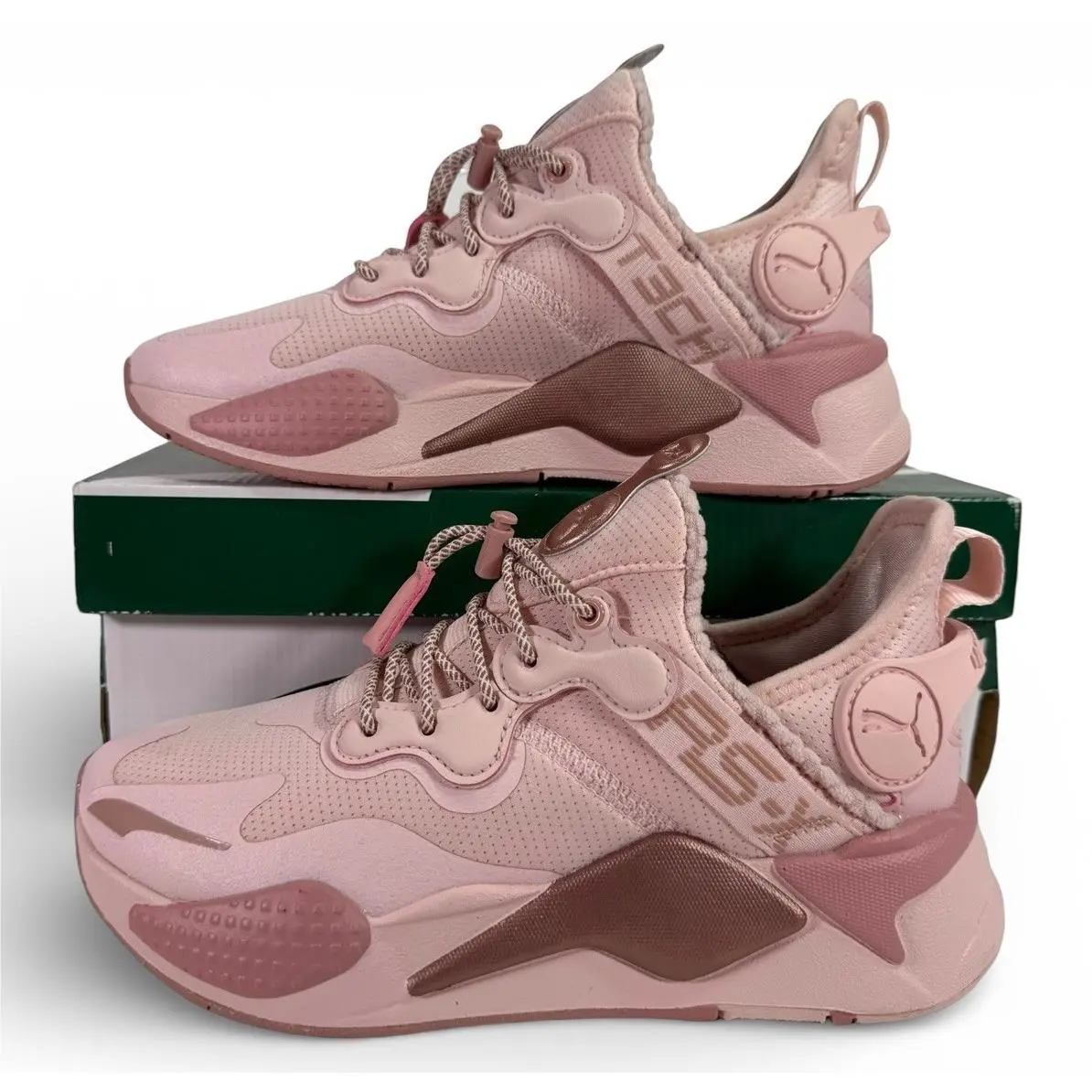 Puma Rs-x T3ch Tech Pink Rose Gold 387130 01 Women`s Sneakers Shoe Size 6.5