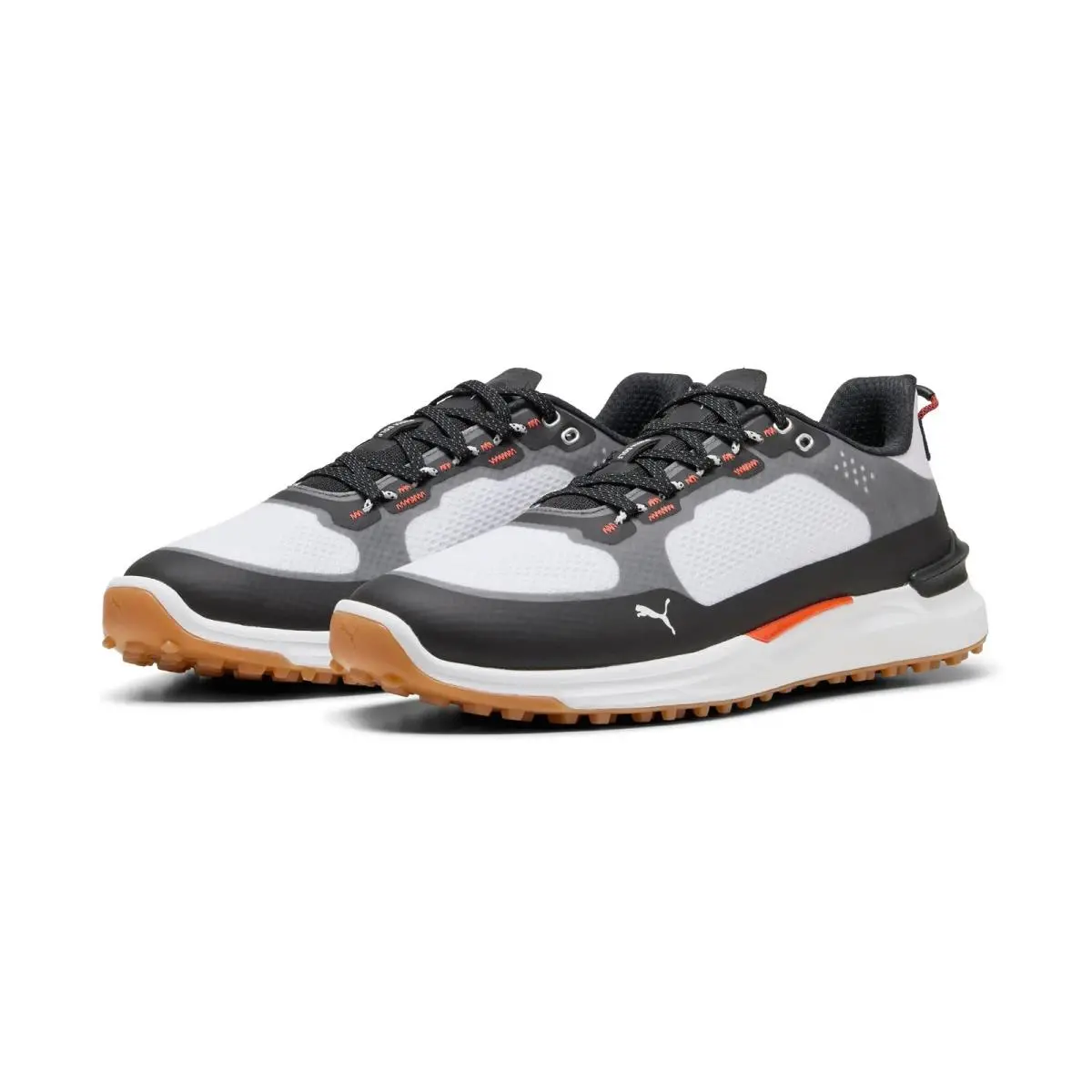 Ignite Elevate X Spikeless Golf Shoes 310221-01 White Black Gum SZ 8.5 M by Puma