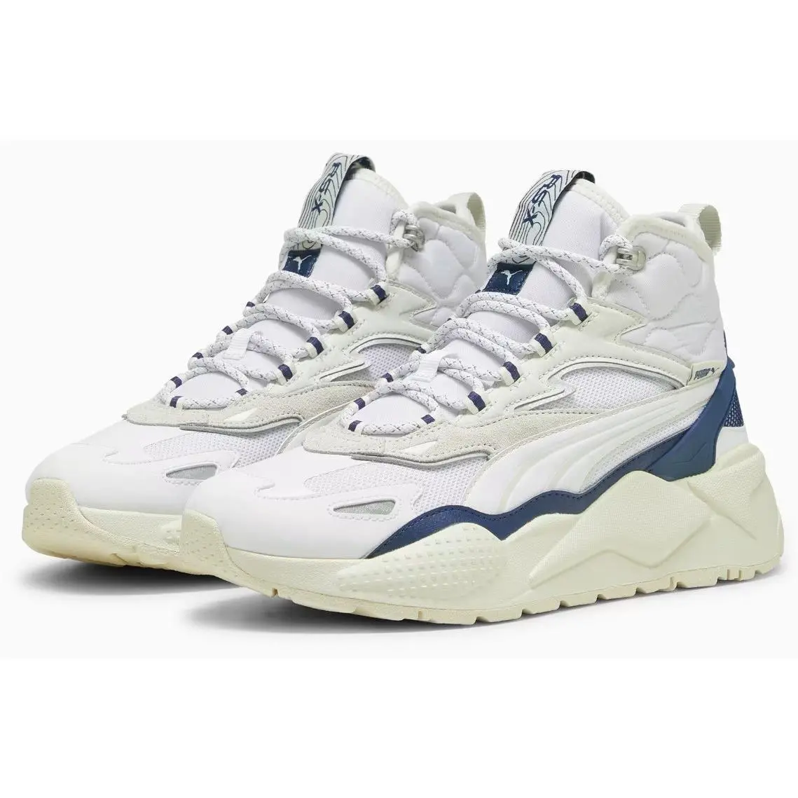 Puma Rs-x Hi Top Sneaker Boot Alpine Snow 392718 04 Men`s Shoe Size 12