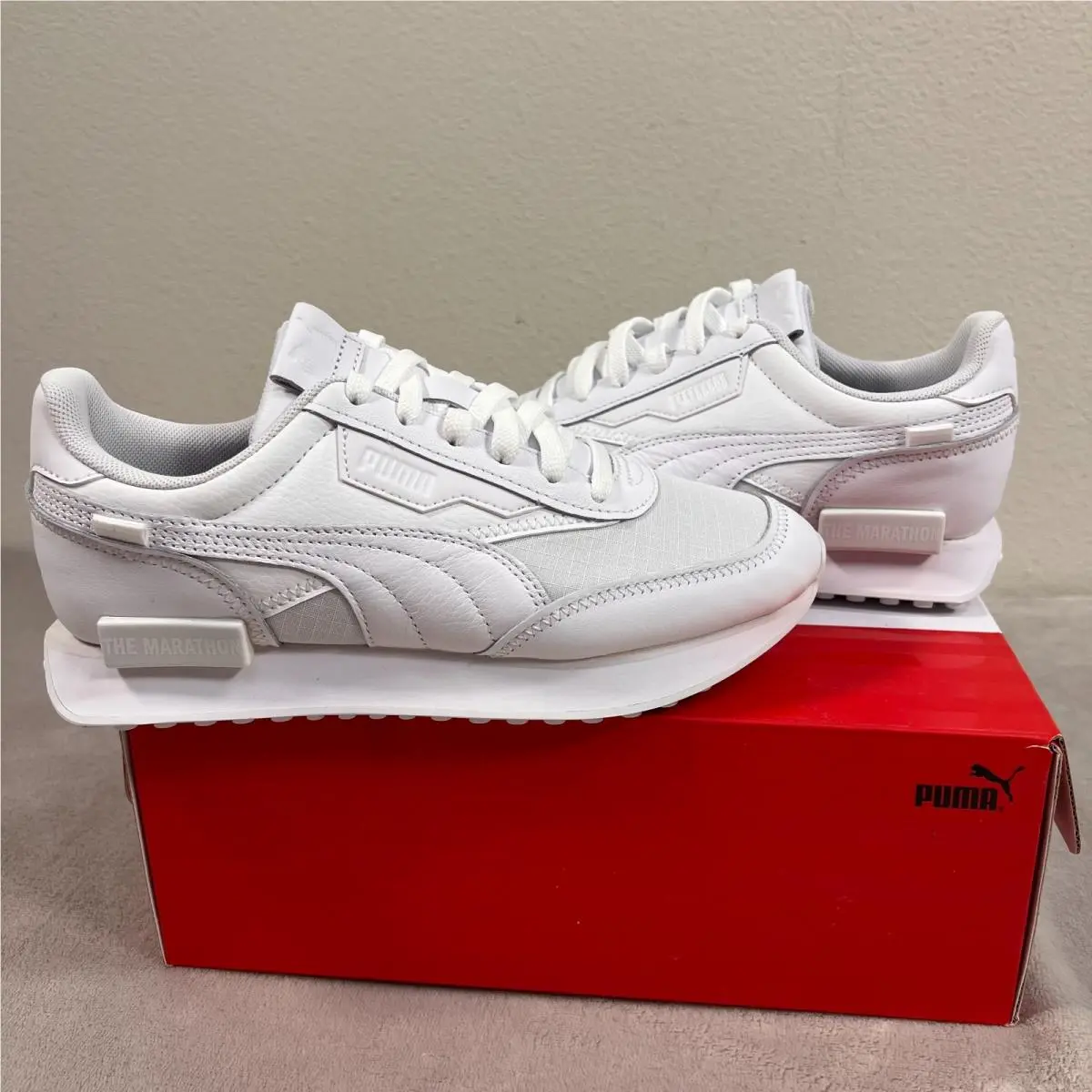 Tmc x Puma Future Rider Shoes Mens Size 5 Triple White 38179901 2021