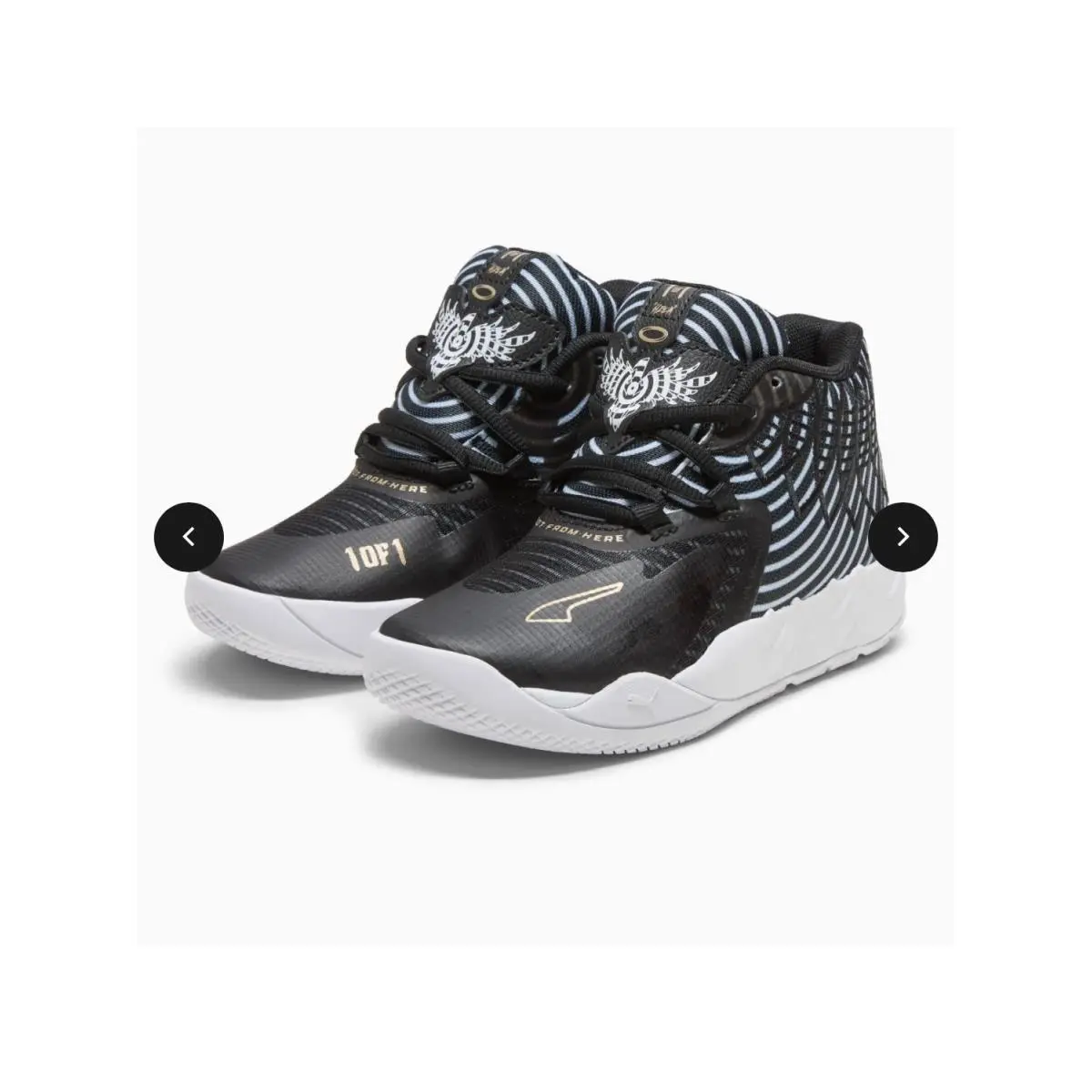 Puma shoes - MB.01 50th PS - Black, White, Gold (UPC: 197672449111) 3
