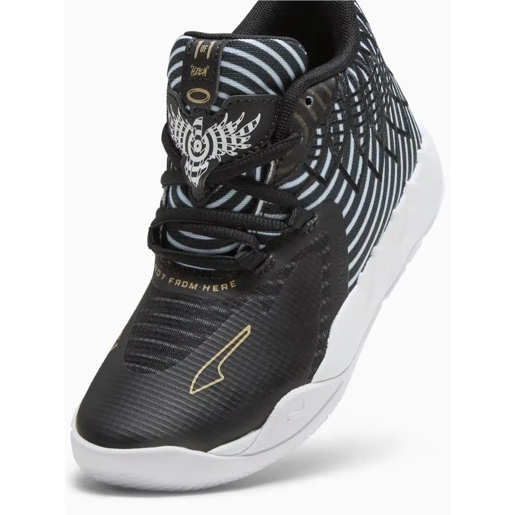 Puma shoes - MB.01 50th PS - Black, White, Gold (UPC: 197672449111) 7