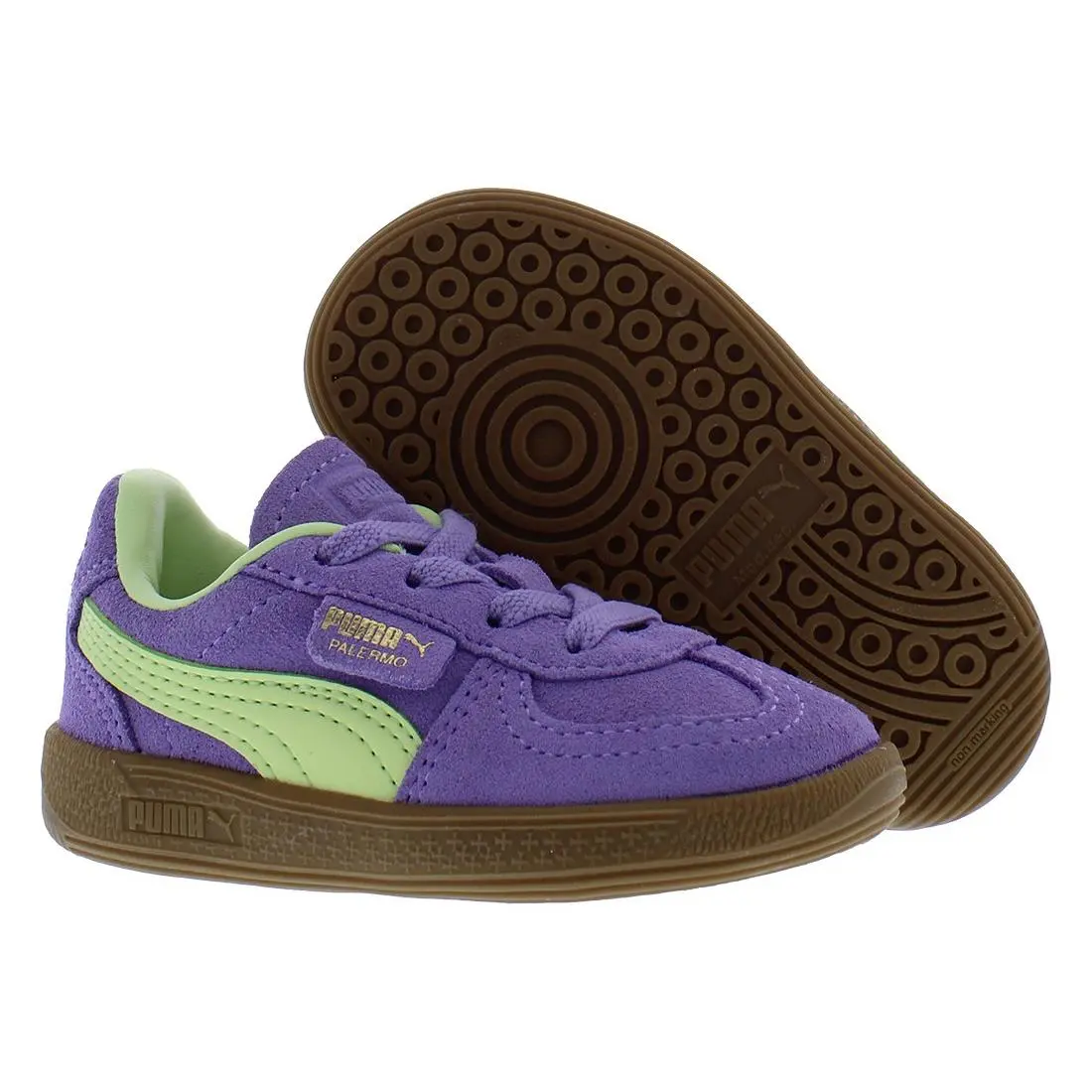 Puma Palermo AC Infant/toddler Infant/toddler Shoes Size 5 Color: Lavender - Lavender Alert/Cool Cucumber, Main: Purple
