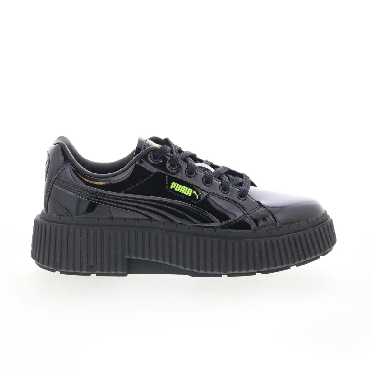 Puma Dinara Gloss Wins 39323201 Womens Black Leather Lifestyle Sneakers Shoes 6