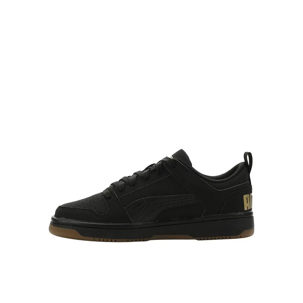 Puma shoes - PUMA Rebound Layup Lo Nubuck Lace Up  Youth - 39177203 - Black (UPC: 198555348774) 1