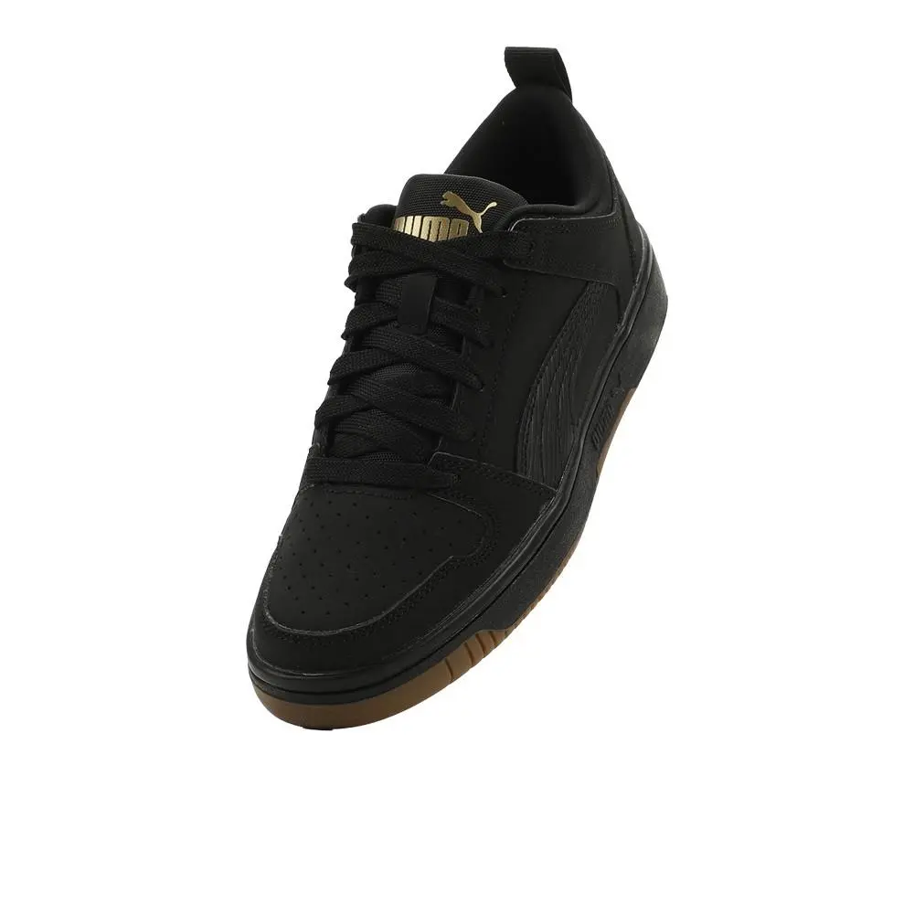 Puma shoes - PUMA Rebound Layup Lo Nubuck Lace Up  Youth - 39177203 - Black (UPC: 198555348774) 2