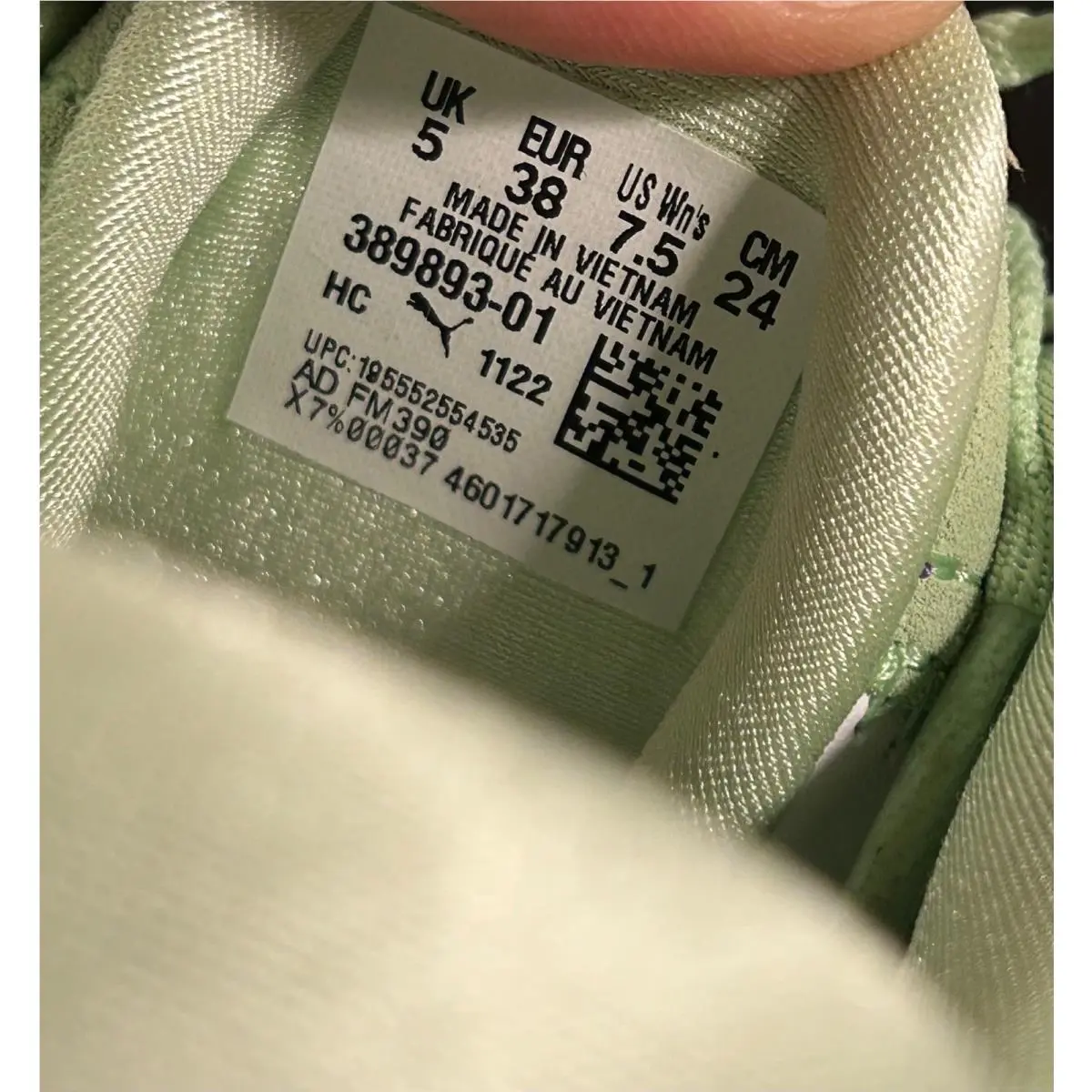 Puma shoes - White, Pink, Blue, Green 10