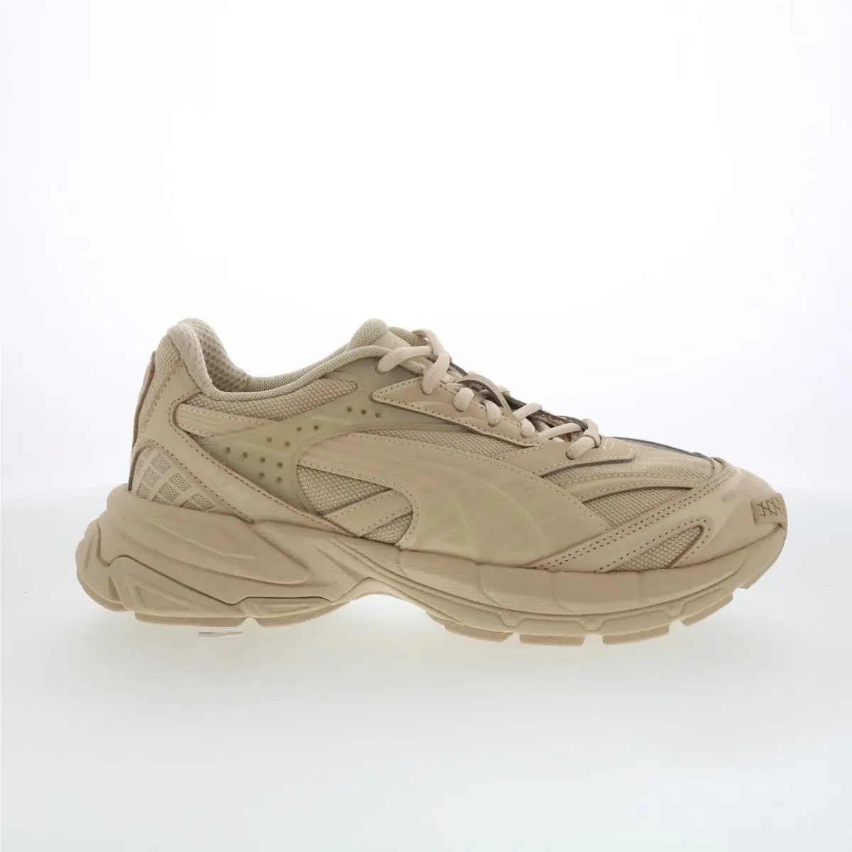 Puma Velophasis Prm 39196402 Mens Beige Leather Lifestyle Sneakers Shoes 8