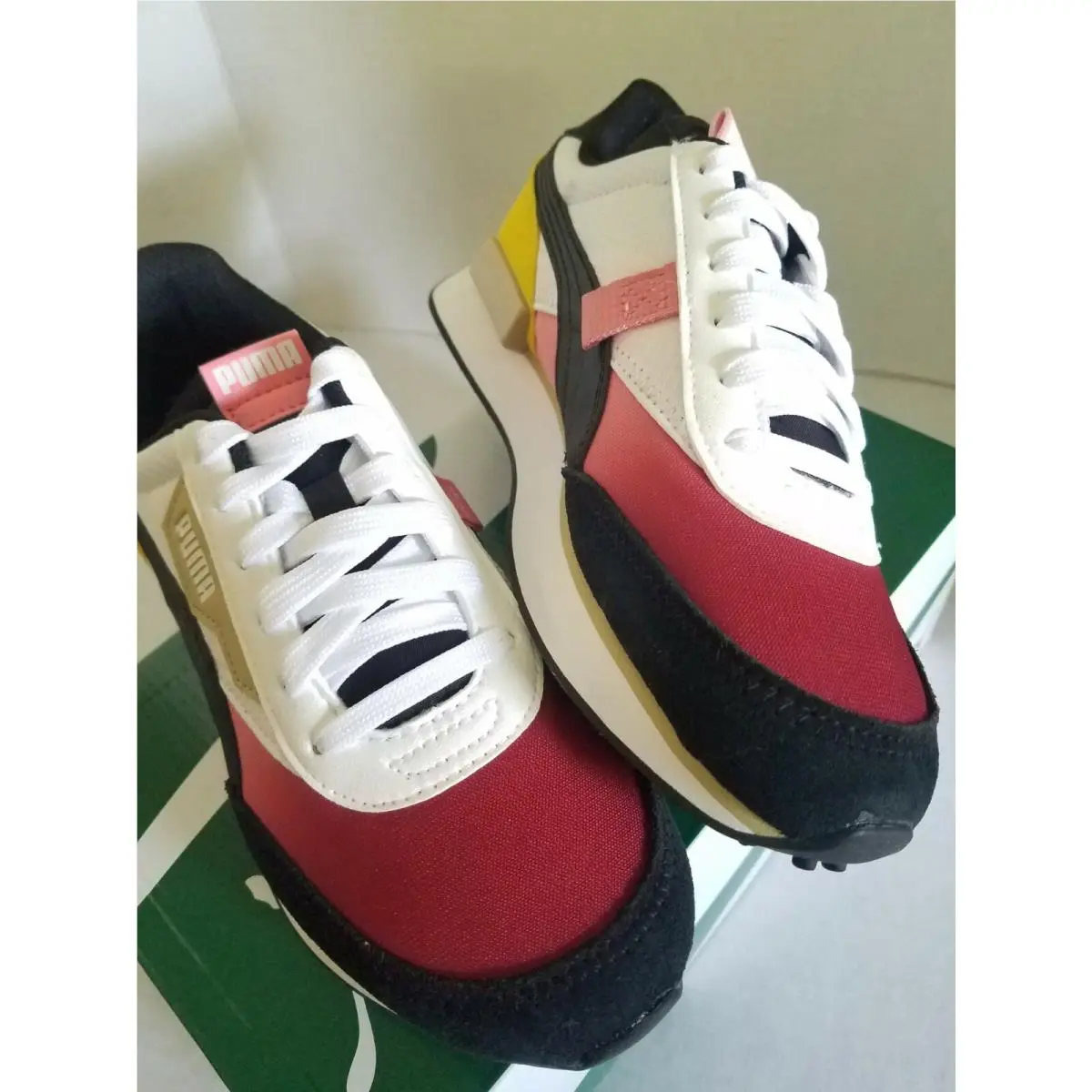Puma shoes - Puma Future Rider Play on. - Maroon, Black, dark yellow 1