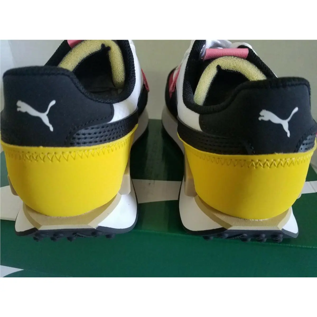 Puma shoes - Puma Future Rider Play on. - Maroon, Black, dark yellow 2