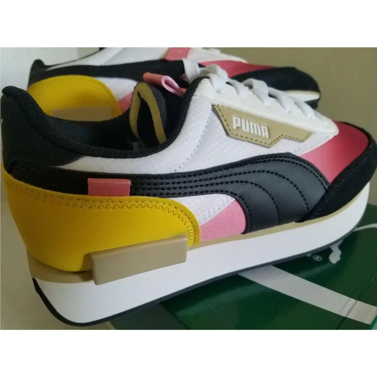 Puma shoes - Puma Future Rider Play on. - Maroon, Black, dark yellow 4