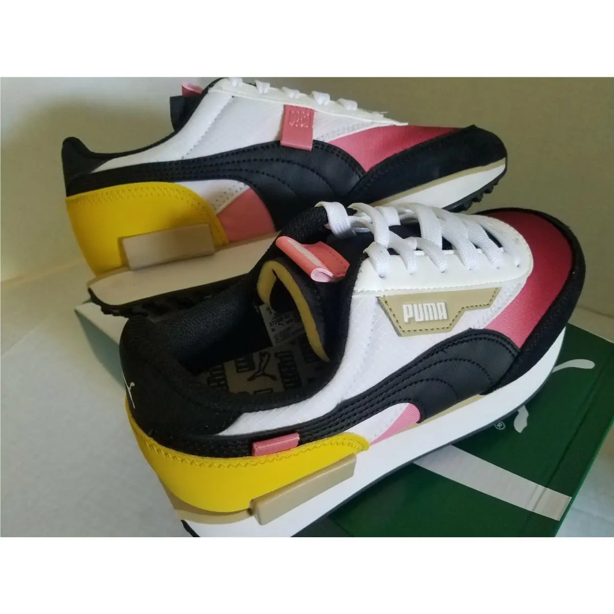Puma shoes - Puma Future Rider Play on. - Maroon, Black, dark yellow 6