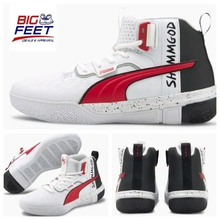 Size 15 Puma Limited Edition “legacy Shamgod” White/red/black Nyc Nba Basketball