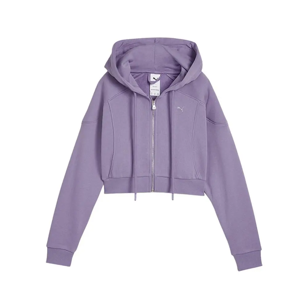 The Fast Race Cellerator Cropped Full Zip Hoodie Womens Size L Casual Oute by Puma
