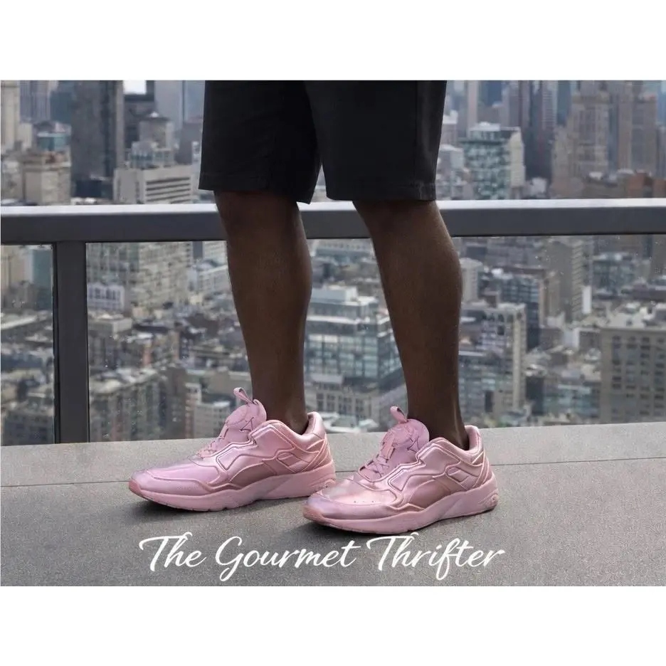 Puma Disc 89 Metal Crystal Pink Sneakers Mens 12 Rare