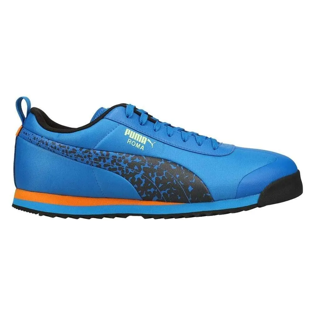 Puma Roma Retro Blaster. . Mens Size: 9 - Blue-Pumanoir-Vibantorange