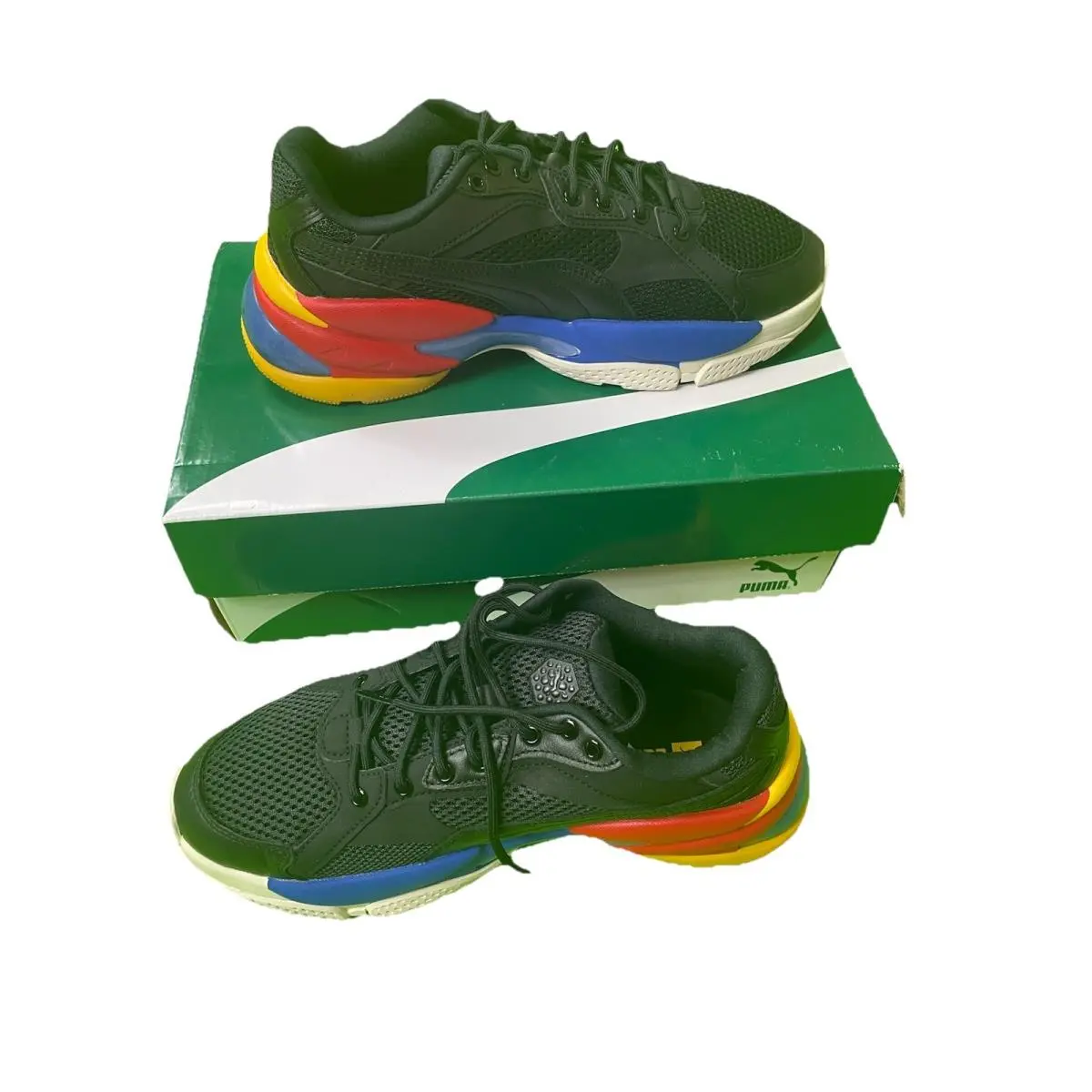 Boys Size 7C Puma Lqdcell Epsilon Black Dazzling Blue
