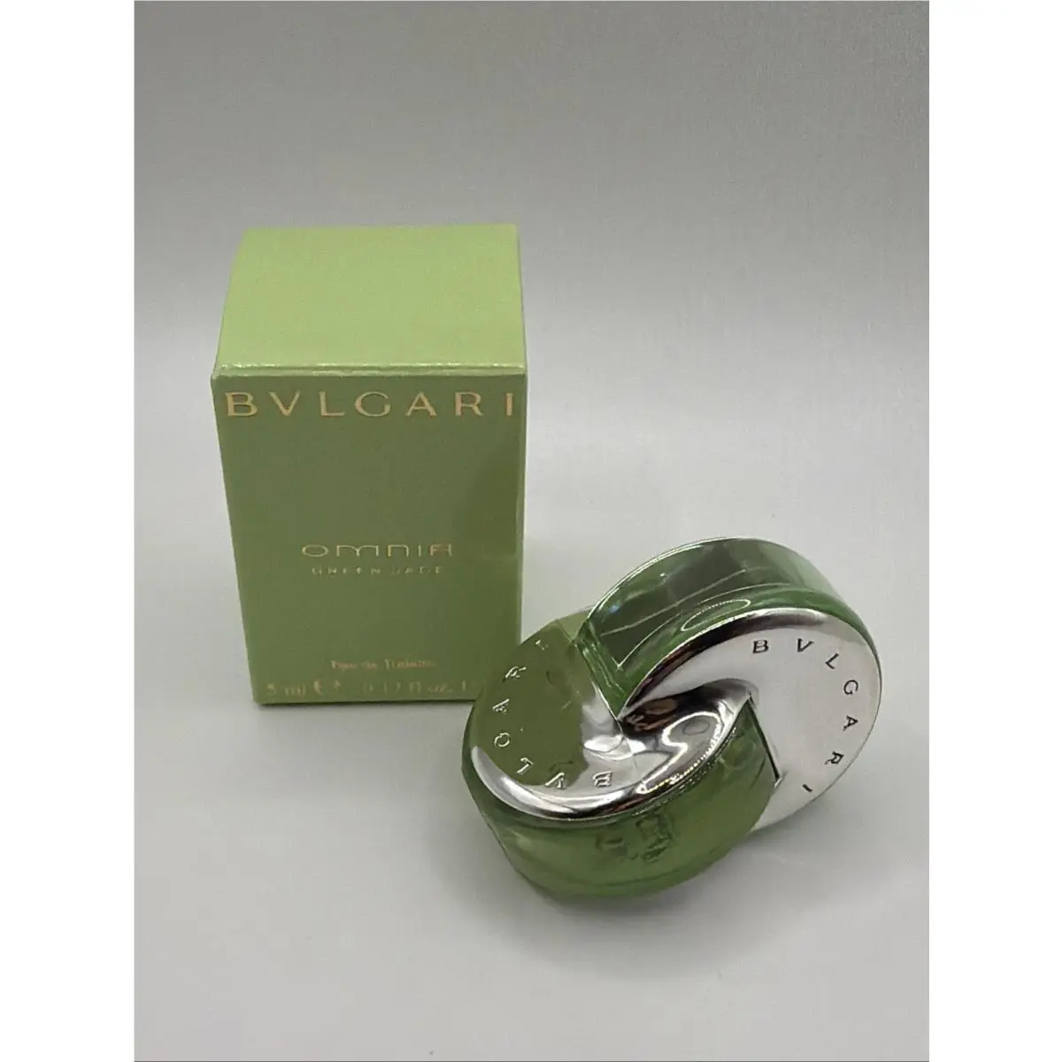 Bvlgari Omnia Green Jade Eau De Toilette Splash 5 ml / 0.17 Oz Mini Rare