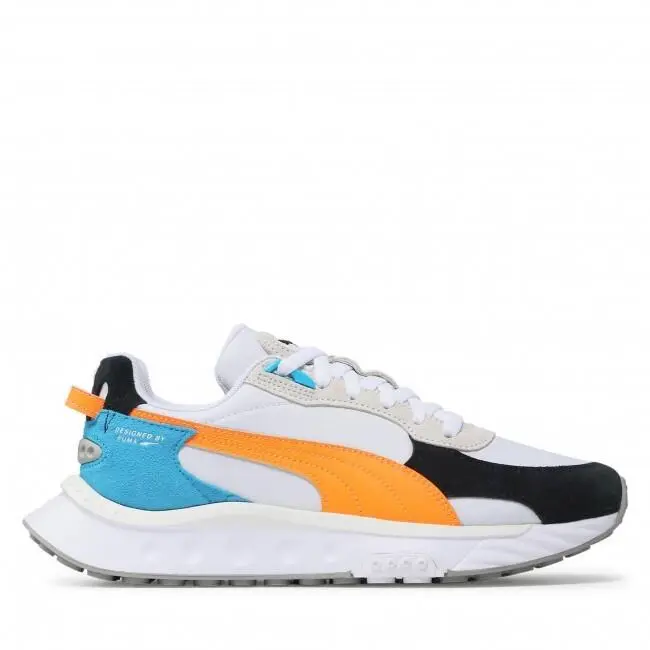 Puma shoes - PUMA WILD - WILD - Puma White-Orange Glow 0