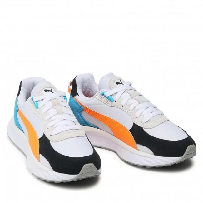 Puma shoes - PUMA WILD - WILD - Puma White-Orange Glow 1