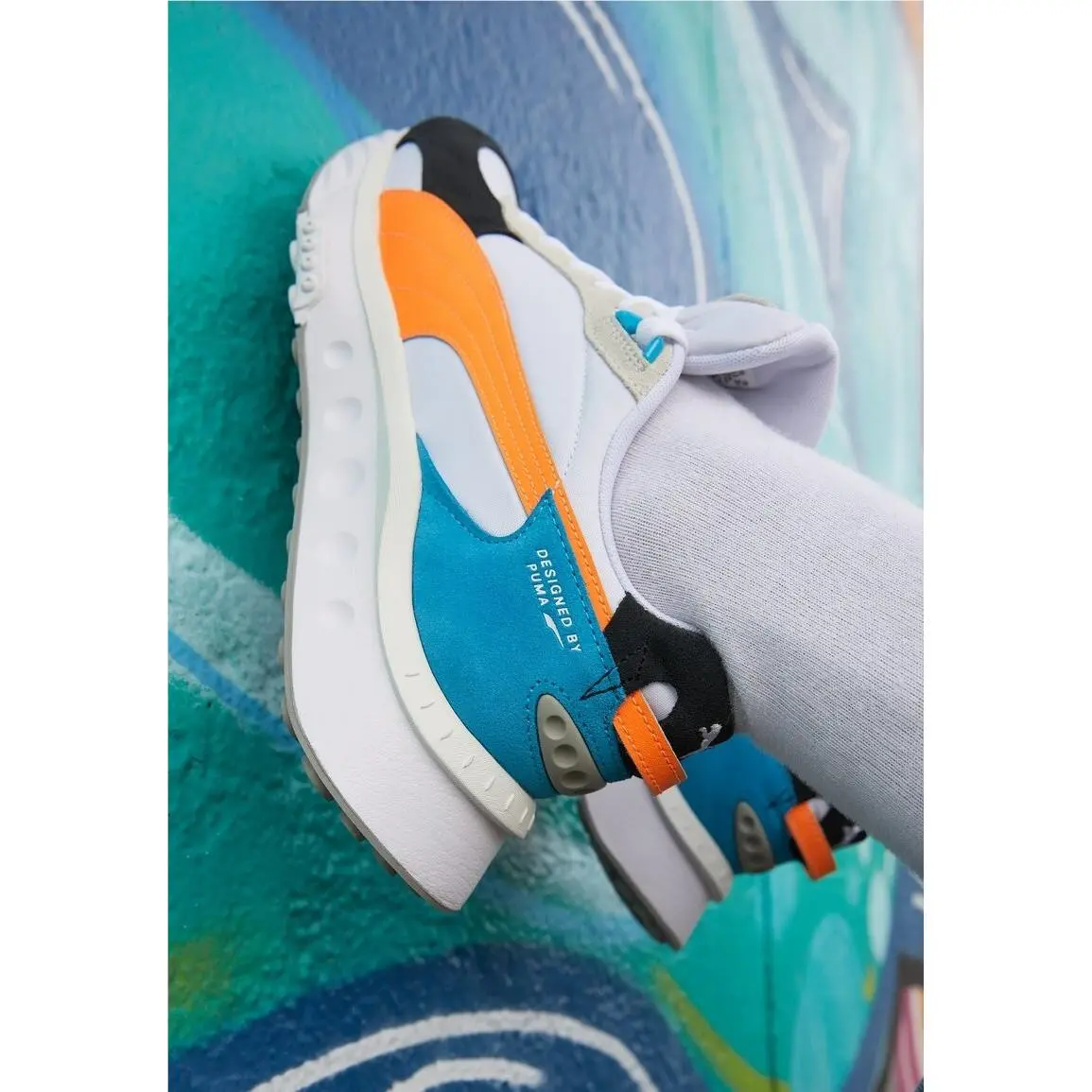 Puma shoes - PUMA WILD - WILD - Puma White-Orange Glow 6